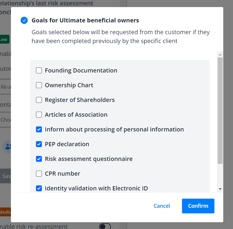 How to activate risk re-assessment – Help Center